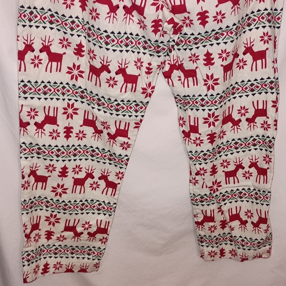 Hanna Andersson Dear Deer Unisex Christmas Pajamas PJ Set Red Green Reindeer - Picture 12 of 15